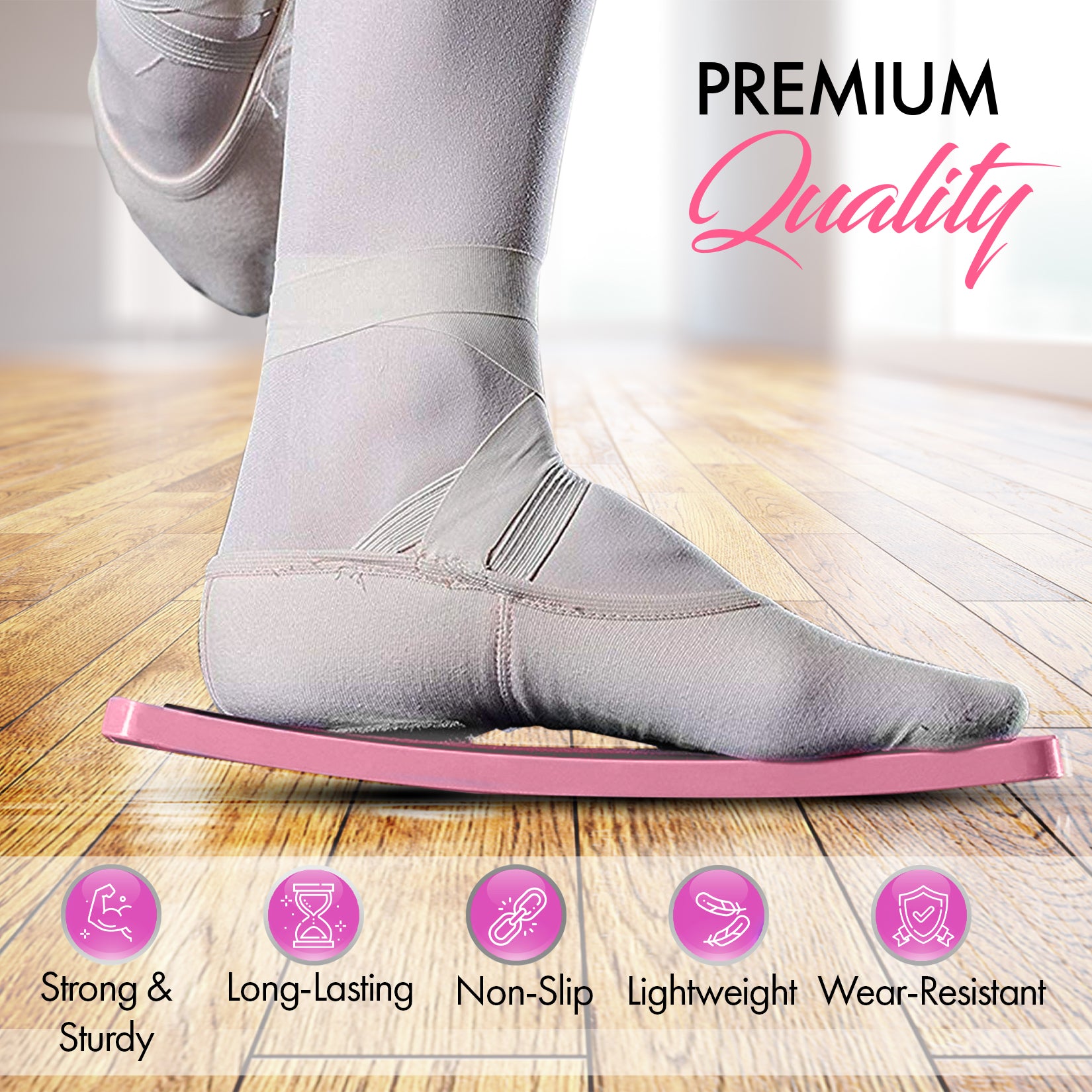 Planche Tournante Ballet Portable - Plastique Rose - 28,5cm - Pour Danseurs Planche Tournante Danse Planche Tournante Ballet Portable - Plastique Rose - 28,5cm - Pour Danseurs Planche Tournante Danse