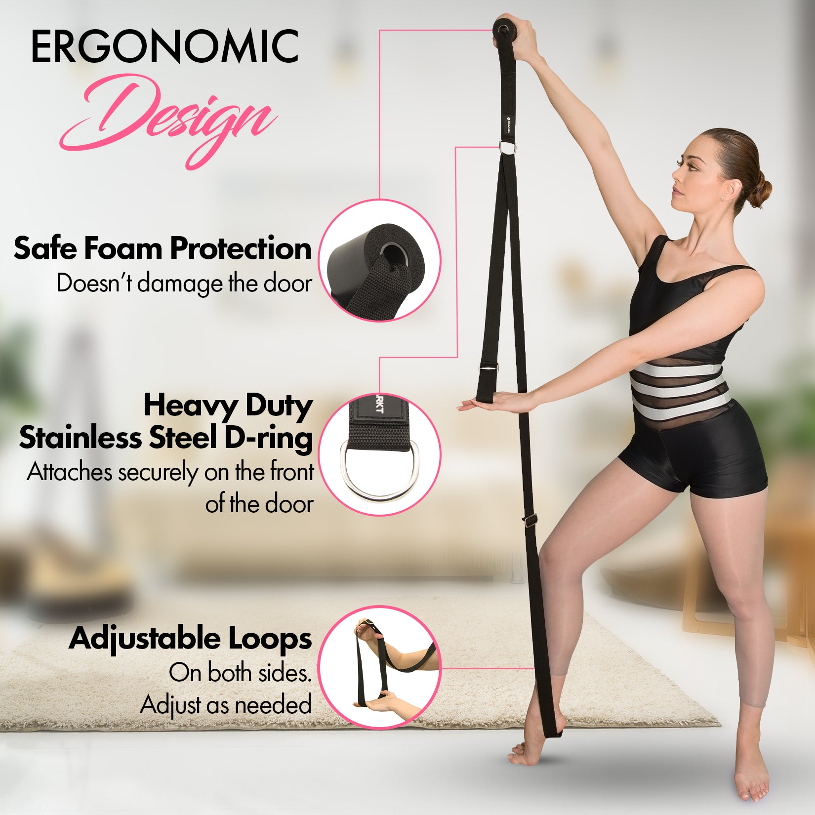 Zenmarkt® Stretch Strap with Door Anchor