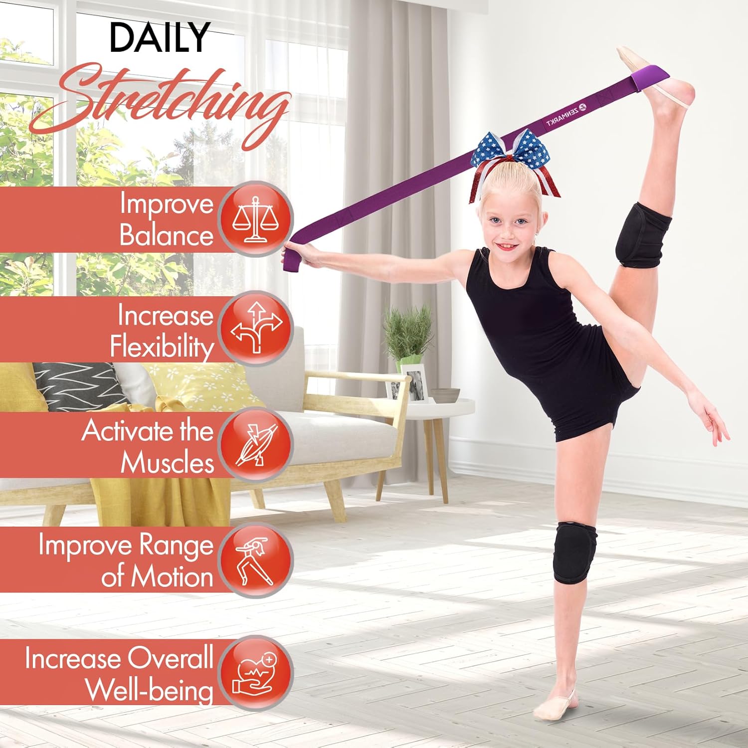 Dance Stuff Door Flexibility Stretching Leg Stretcher Strap Fo
