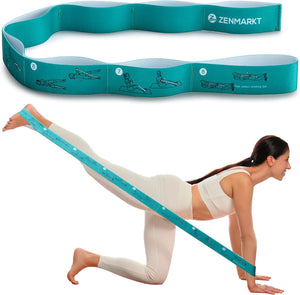 Fascia Elastica Per Stretching Yoga Pilates - Nylon 183 Cm | Leggera E Resistente Per Ginnastica E Danza