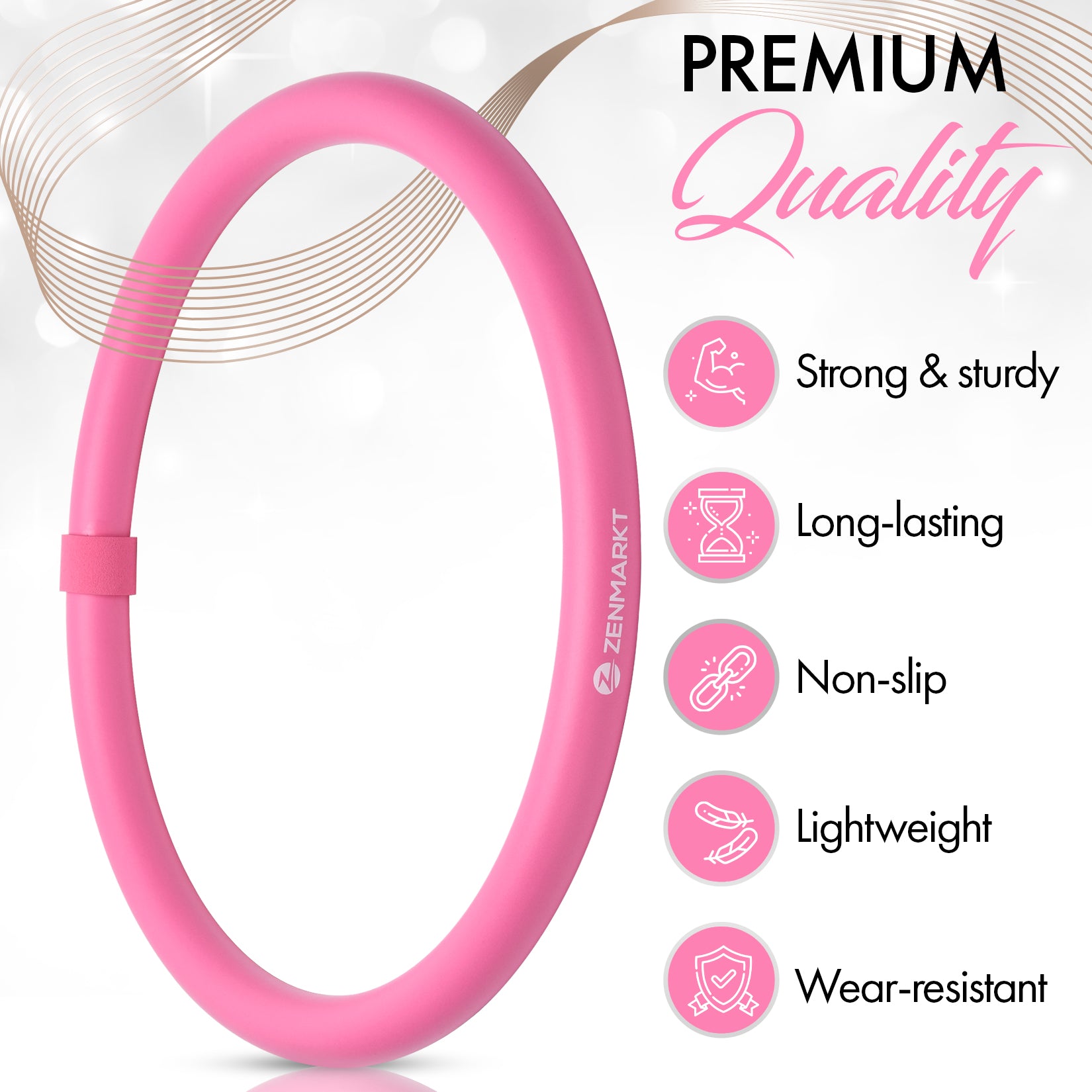 Hula Ring | Weighted Hula-Hoop for Adults & Kids | Fitness Hula hoops |  Exercise