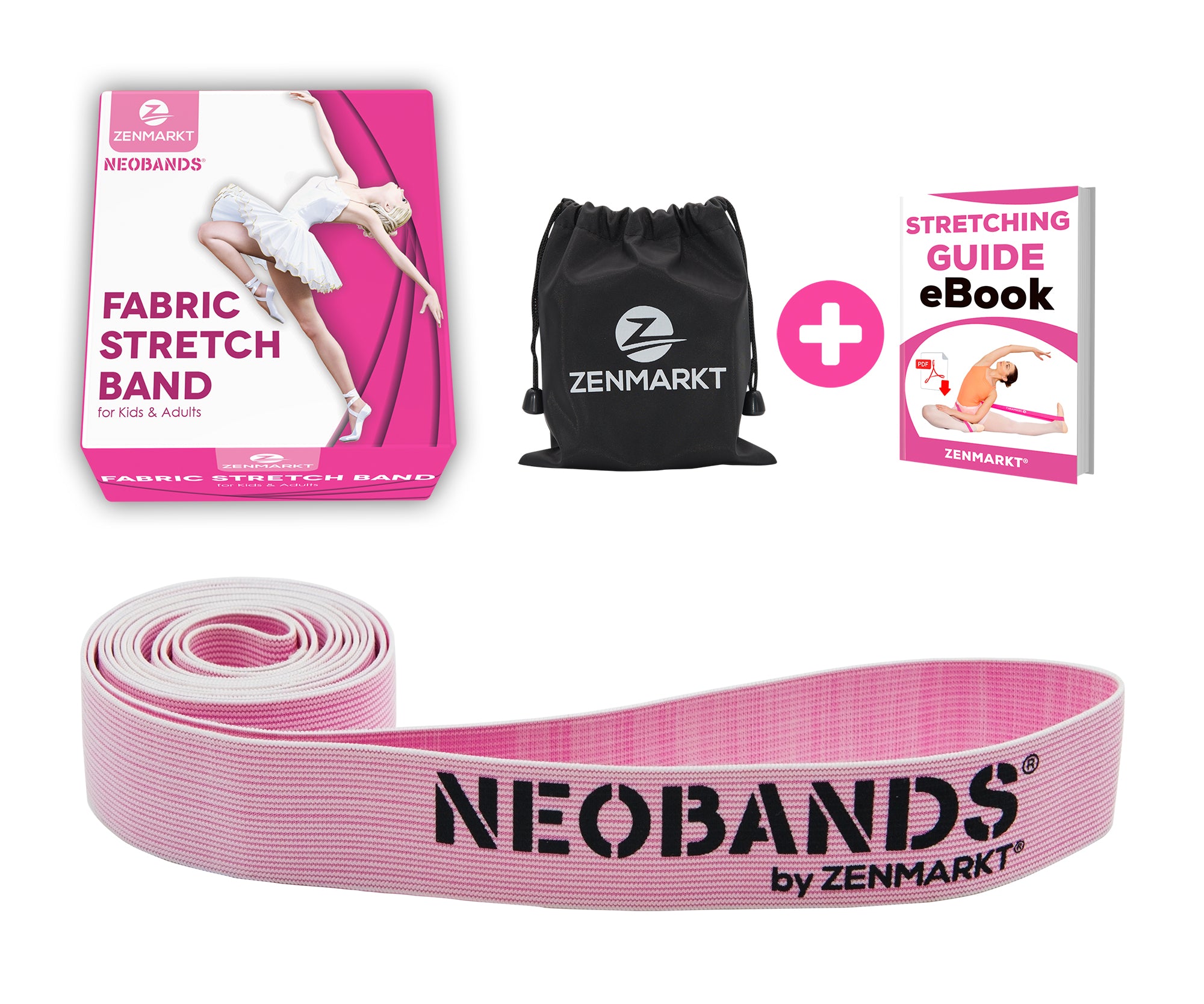 NEOBANDS Fabric Stretch Band for Dance and Ballet - Dance Stretch Bands for Flexibility - Fabric Exercise Resistance Band