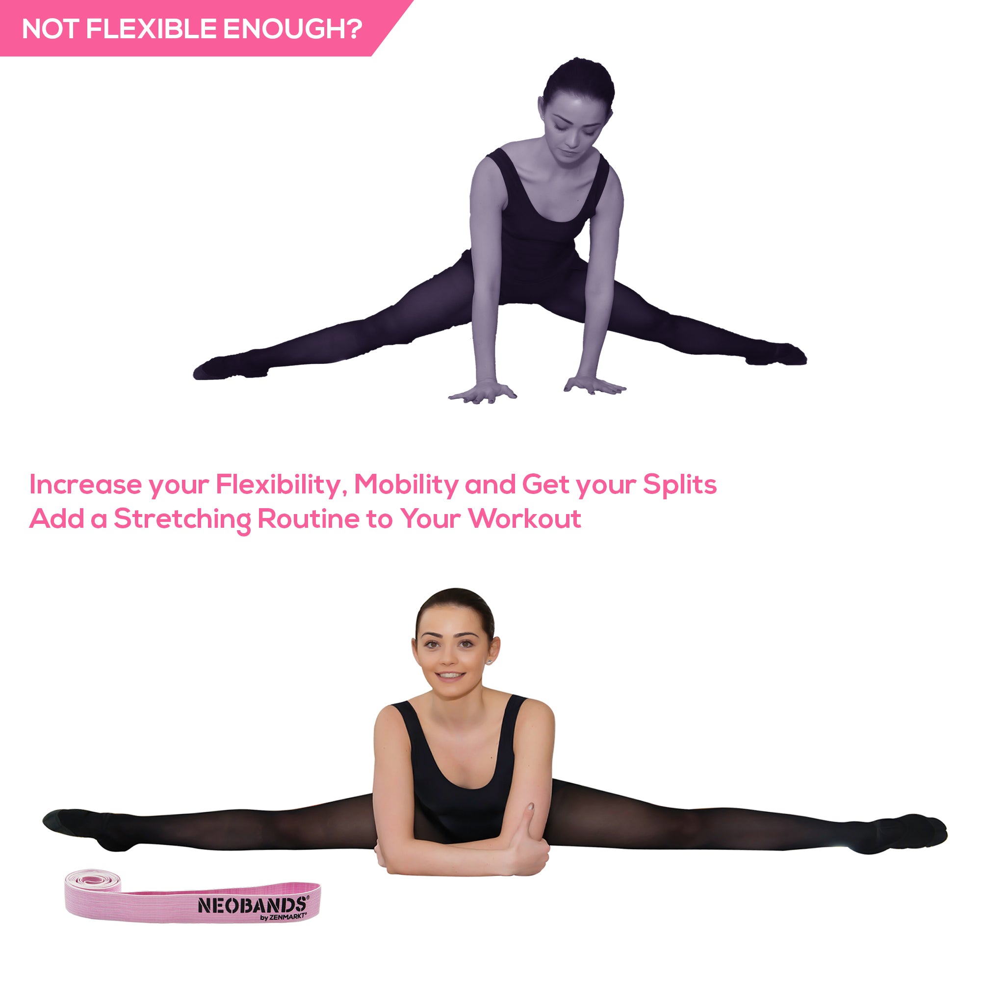 NEOBANDS Fabric Stretch Band for Dance and Ballet - Dance Stretch
