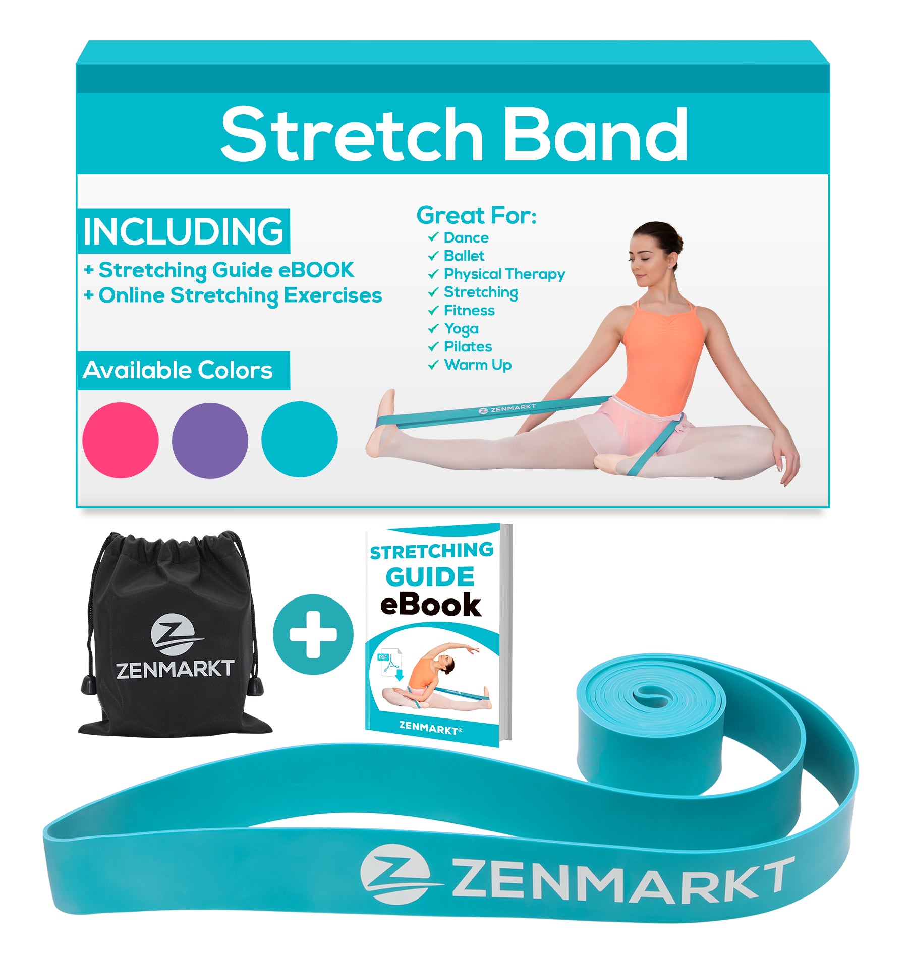 Zenmarkt® Stretch Band for Ballet, Dance, Gymnastics
