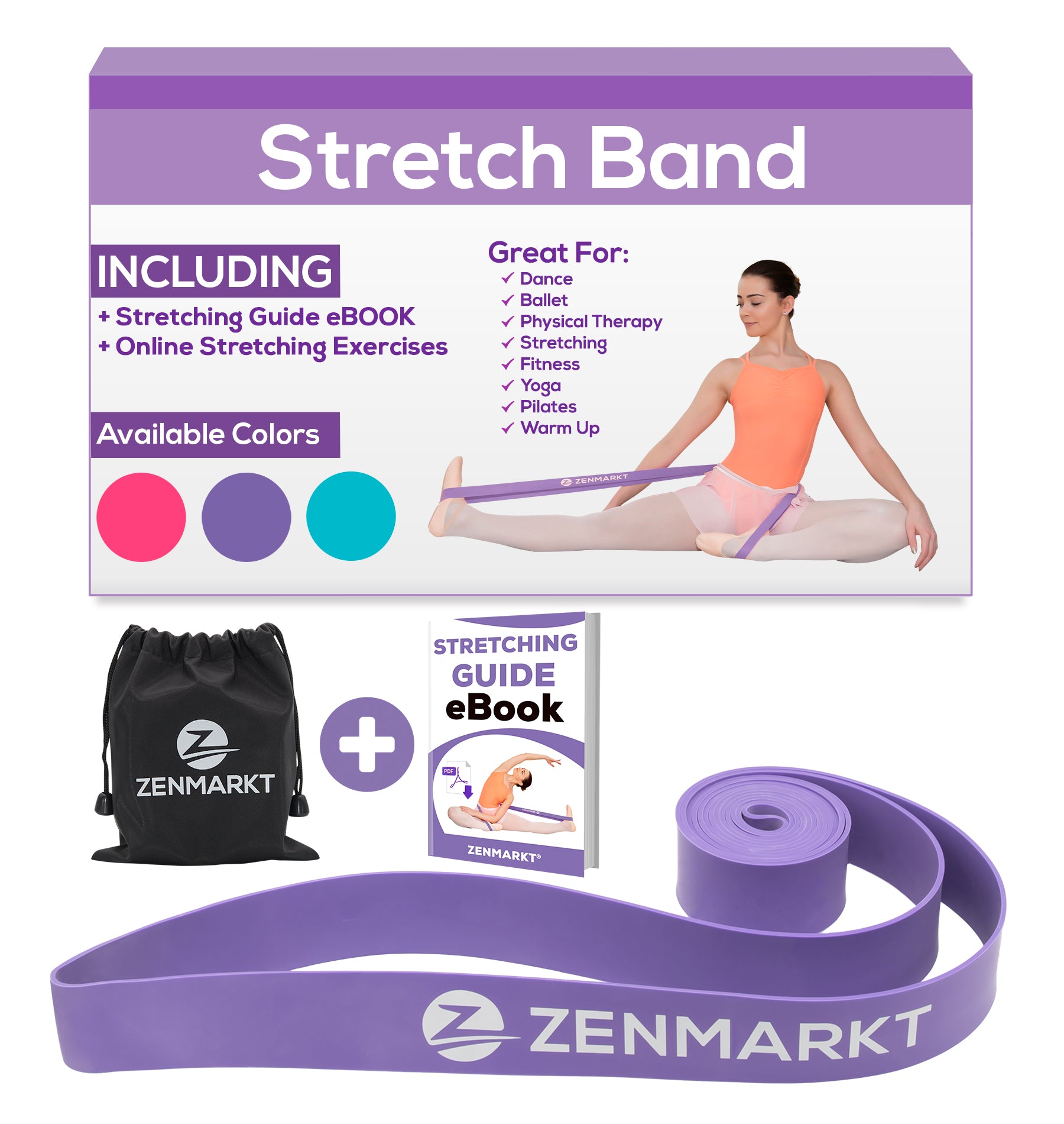 Zenmarkt® Stretch Band for Ballet, Dance, Gymnastics